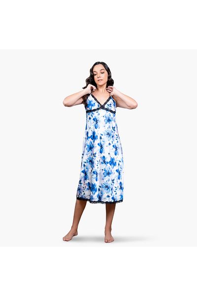 Aadaraya All-Over Floral Print Slip Dress