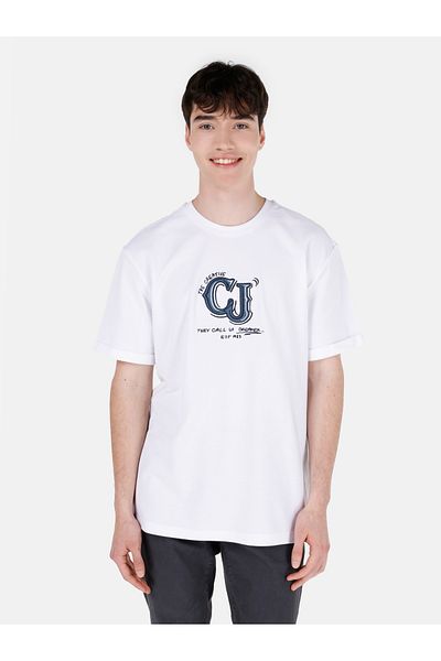 Colin's Comfort Fit Round Neck Plain Men's White Short Sleeve T-Shirt
