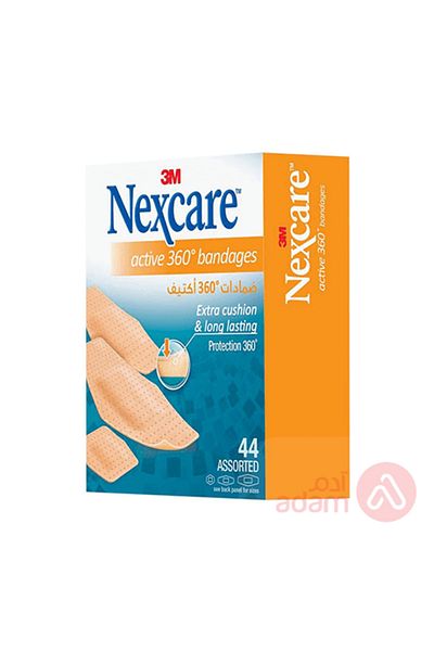 Nexcare 3M ACTIVE 360 BAND ASSOTRED 44PC