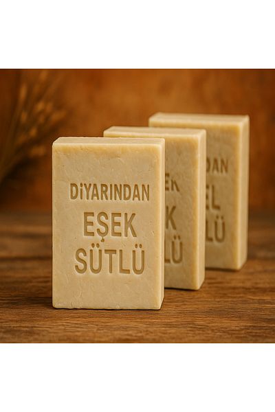 Diyarından Hatay Natural Donkey Milk Soap 3 Pieces (375 Gr)