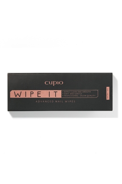 Cupio Cupio Wipe It Velvet Nail Wipes - Grey 350 pcs