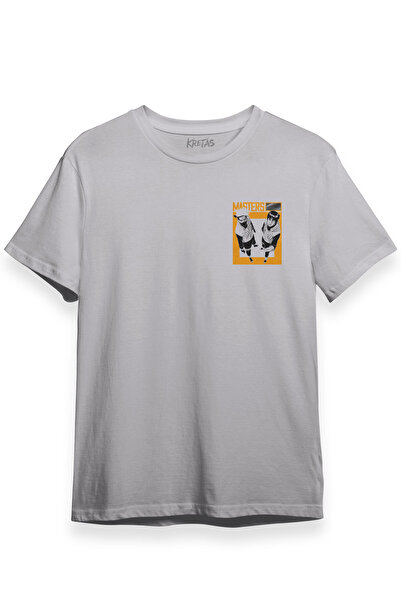 Kretas Siva majica Naruto Kakashi Masters Anime serija Masters Japanska Štamp...