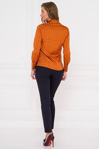 FOR YOU MODA Πουκάμισο με σχέδιο με πέταλο