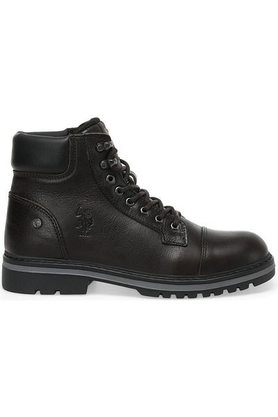 U.S. Polo Assn. Γνήσιο δέρμα U.s.polo Jones ((Γούνα μέσα)) Ανατομικές Casual Ανδρικές Μπότες