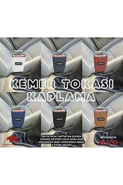 TEARNOW Megane 4 Clio 4 Clio 5 Uyumlu Kemer Tokası Kaplama