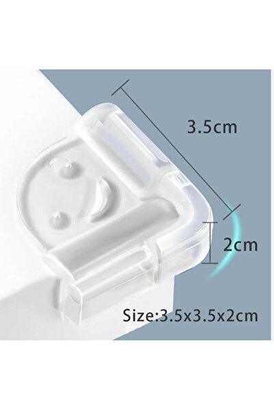 playsafe 4-Piece Silicone Corrugated Transparent Corner Protector