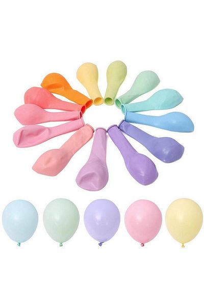 MACVI Balon pastel oval 25cm, multicolor, latex