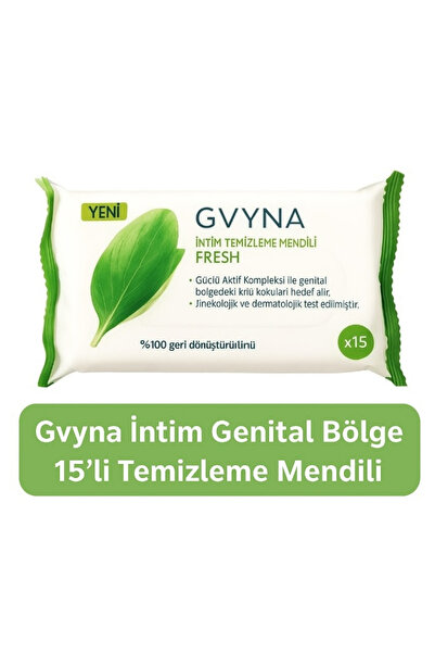 Gvyna İntim Genital Bölge 15' Li Temizleme Mendili