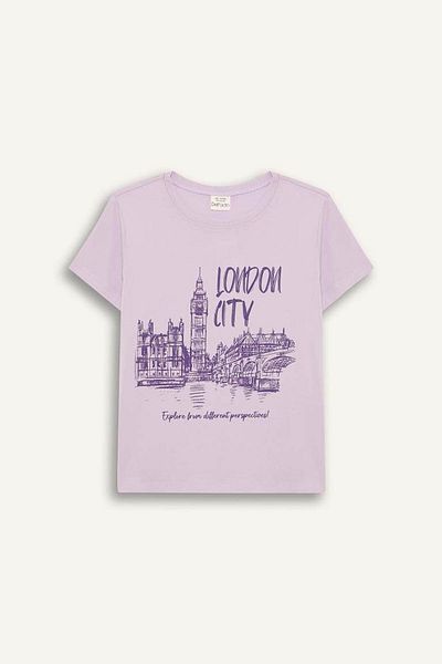 DeFacto Tricou pentru fetiță liliac E0349a8/pr143