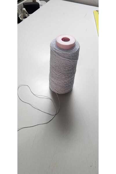 BERKE TUHAFIYE AKSESUAR Masura Lastik Gipe Lastik Ortalama 50 Gramdır Buz Mavisi Renk Bobin