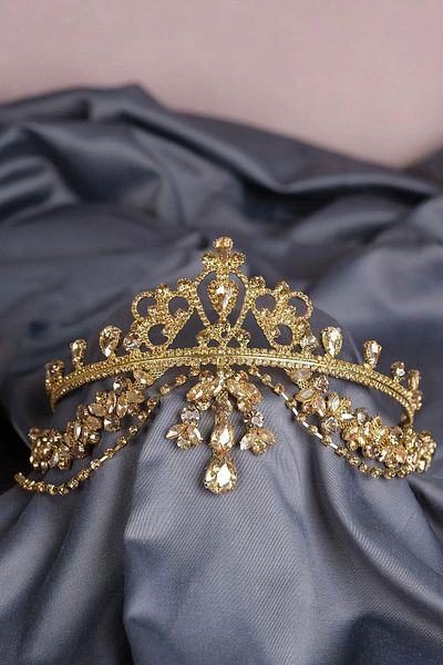 Hayalperest boncuk Hürrem Fringed Frontlet Bridal Henna Crown