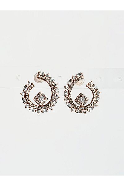 ı feel free more then ever that moment Zircon Stone Evening Dress Earrings