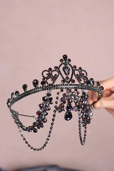 Hayalperest boncuk Hürrem Fringed Frontlet Bridal Henna Crown