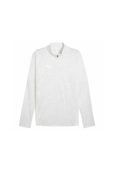 Puma Teamcup Training 1/4 Zip Top Ανδρικό μακρυμάνικο μπλουζάκι προπόνησης ποδοσφαίρου 65916404 Λευκό