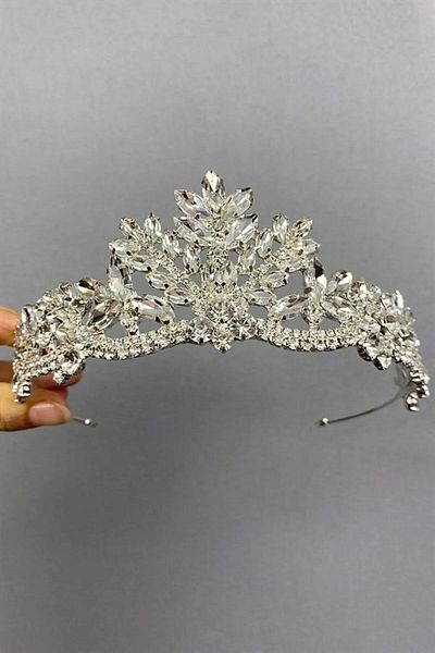 Hayalperest boncuk Berlin Glass Stone Crystal Stone Bridal Crown