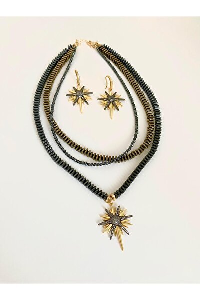 ı feel free more then ever that moment Özel Tasarım Kuzey Yıldızı Çift Renkli Sallantılı Küpe