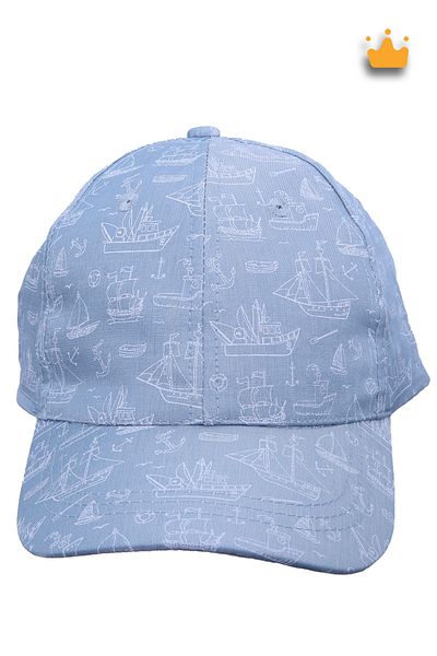 Kitti 4-8 Years 52cm Boy's Summer Patterned Adjustable Hat Cap Anthracite Y2321005