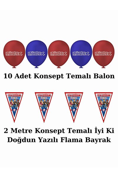 Roblox Σετ διακοσμητικά για πάρτι γενεθλίων Robloks Metalized Table Skirt για 24 άτομα