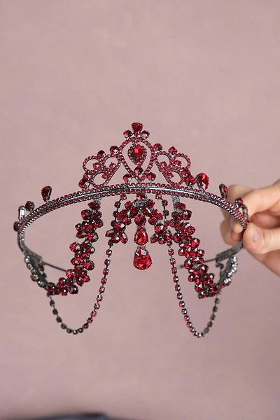 Hayalperest boncuk Hürrem Fringed Frontlet Bridal Henna Crown