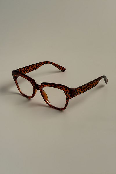 MACERATİ Unisex Vintage Leopard Blue Light Filter Glasses