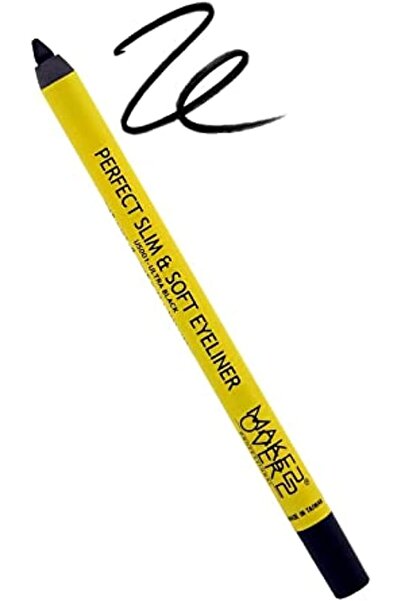 Makeover22 ميك أوفر 22 محدد عيون مثالي رفيع وناعم US001 (أسود)، لامع