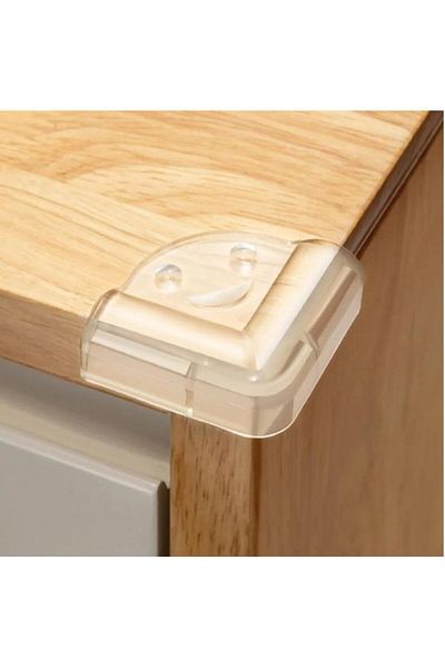 playsafe 4-Piece Silicone Corrugated Transparent Corner Protector