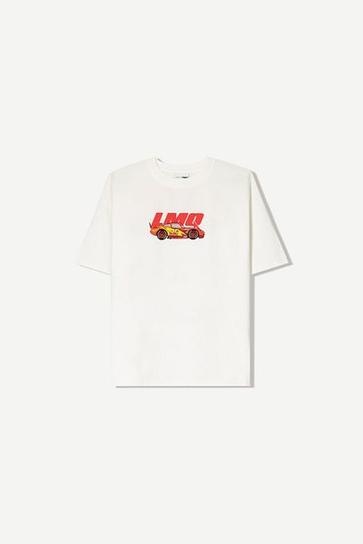 Bershka Cars short sleeve print T-shirt