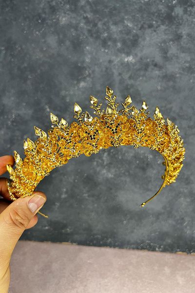 Hayalperest boncuk Ala Beaded Design Bridal Henna Crown