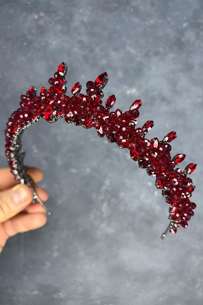 Hayalperest boncuk Likya Bead Embroidered Bridal Henna Crown