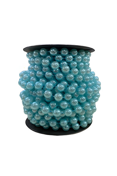 EleganTShoP Perle din plastic rotunde, fără găuri, în rând, 8 mm, 9 metri