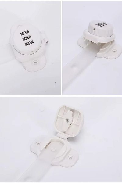 playsafe Multi-Purpose Flexible Cabinet and Drawer Lock with Transparent Numberer Password