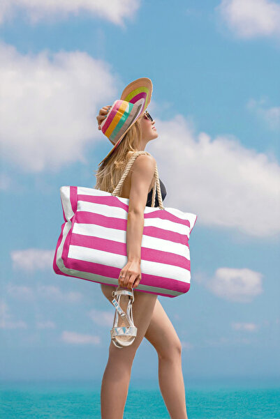 D'VERS Large Size Beach Bag with Water and Sand Proof Features