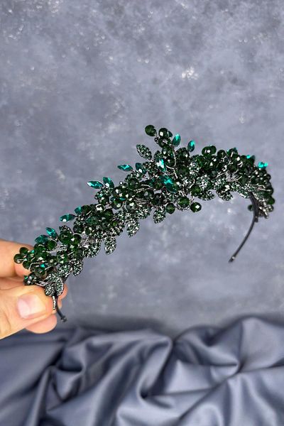 Hayalperest boncuk Bead Embroidered Duru Bridal Henna Crown