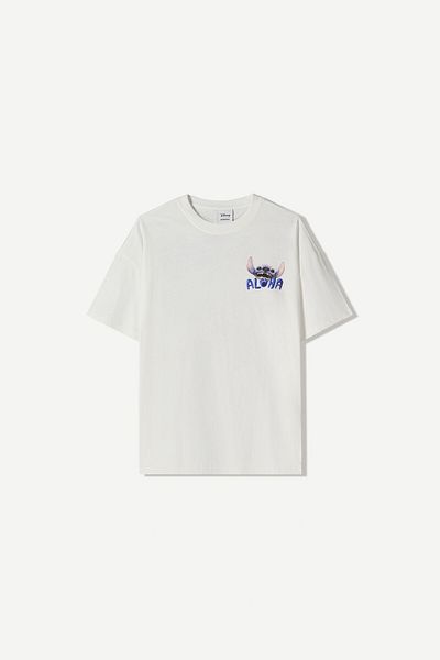 Bershka Lilo & Stitch short sleeve T-shirt