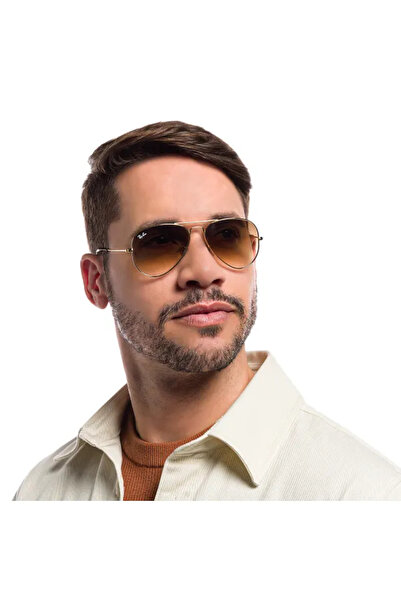 Ray-Ban Aviator Sunglasses Rb3025 001/51 Brown Gradient Size 58