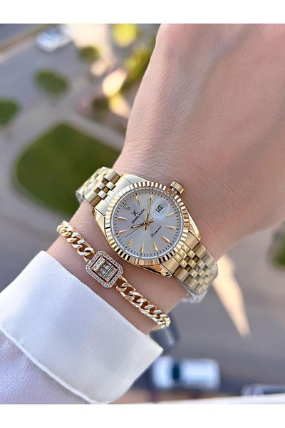 Daniel Klein Diamond Stone Steel Cord 3 Atm Water Resistant Special Design Women Wristwatch+Bracelet V