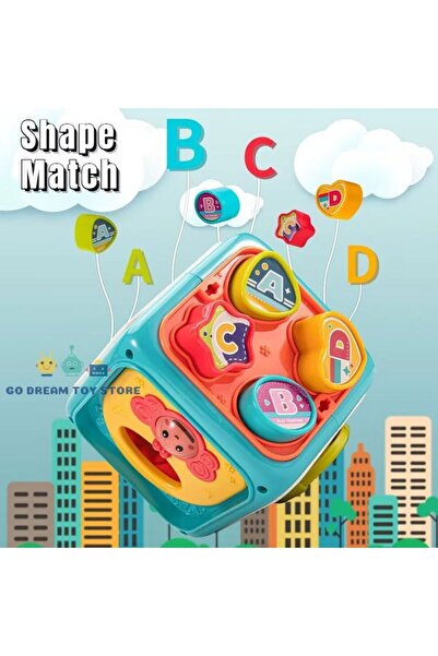 Oruç Oyuncak Eğitici Işıklı ve Müzikli 6in1 Aktivite Küpü Neşeli Dostlar Bultak Set
