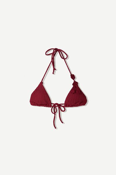 Bershka Crochet bikini top
