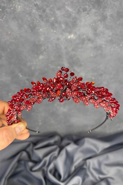 Hayalperest boncuk Bead Embroidered Duru Bridal Henna Crown