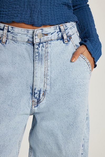 Tudors Women's Regular Fit Side Pocket Baggy Balloon Blue Jean Jeans Trousers