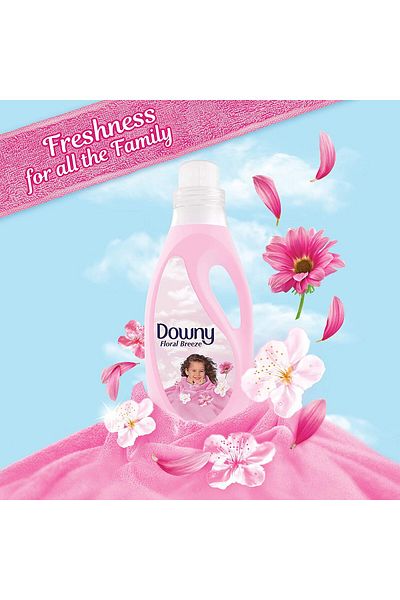 downy Regular Fabric Softener, Floral Breeze, 3L