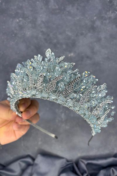 Hayalperest boncuk Livan Beaded Bridal Henna Crown Hair Accessory