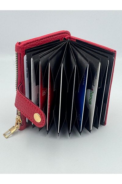 KIRASE New Model Quality Leather Mini Size Card Holder and Wallet with Plenty of Card Holder Compartments