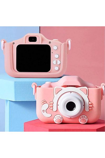 OEM Smart Fun HD children's camera pink, HD resolution, Includes 64 GB SD card