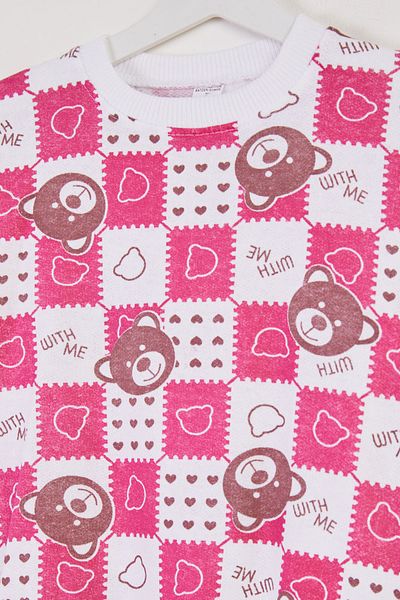 TOFİSA Boy's Fuchsia Printed Pajama Set - 26450