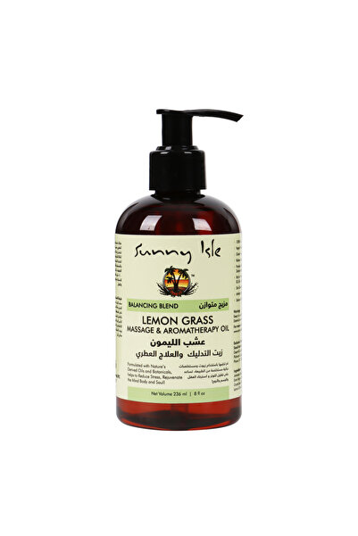 Sunny Isle زيت المساج عشب الليمون من ساني ايل 236 مل
