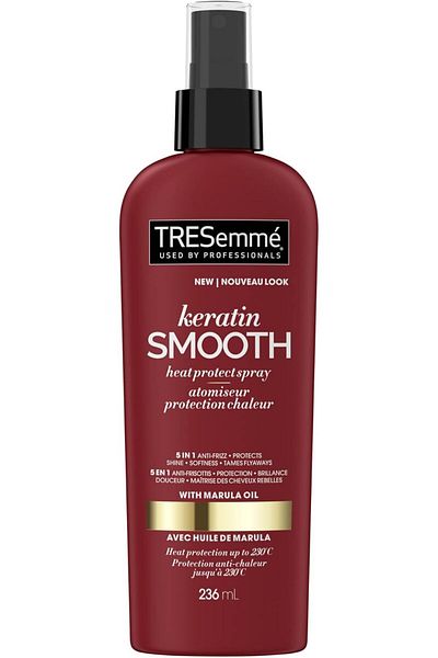 Tresemme بخاخ الكيراتين الناعم والحماية من الحرارة مع زيت المارولا من تريسمي، 236 مل