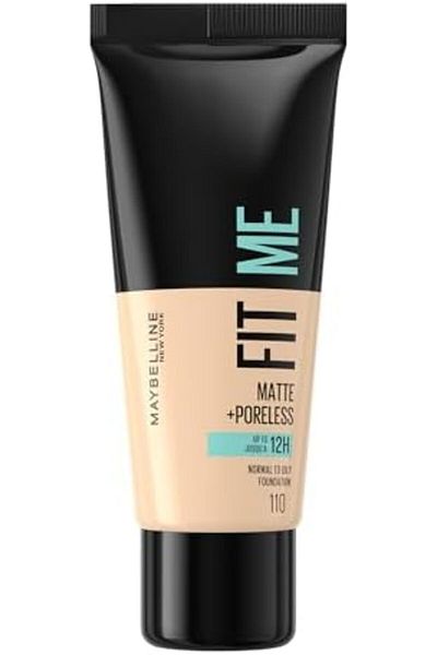 Maybelline New York Maybelline Fit Me Matte & Poreless Foundation 110 Porcelain, for normal to oily skin