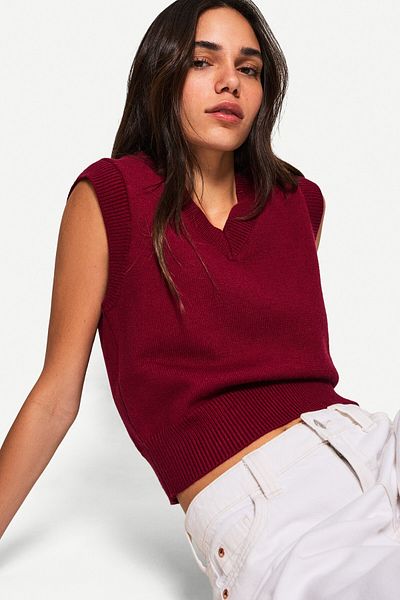Bershka V-neck vest