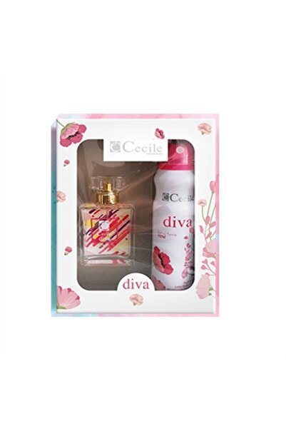 Cecile Parfüm Set Diva Edt 55 ml ve Deo 150 ml